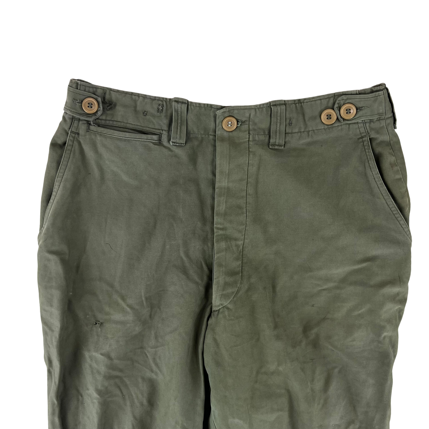 US Army M43 WW2 Olive Green Combat Trousers - W33 L30