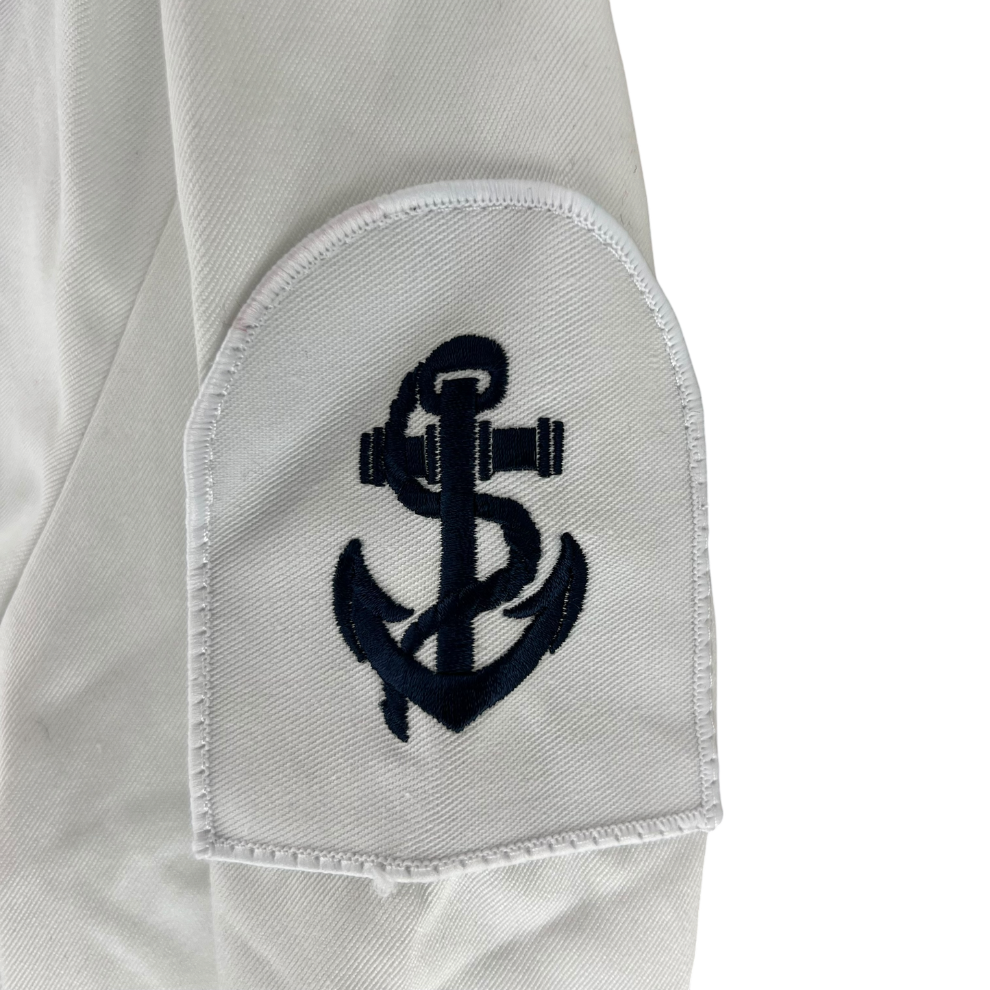 British Royal Navy Class II White Jumper Sailor's Top - Large 170/104
