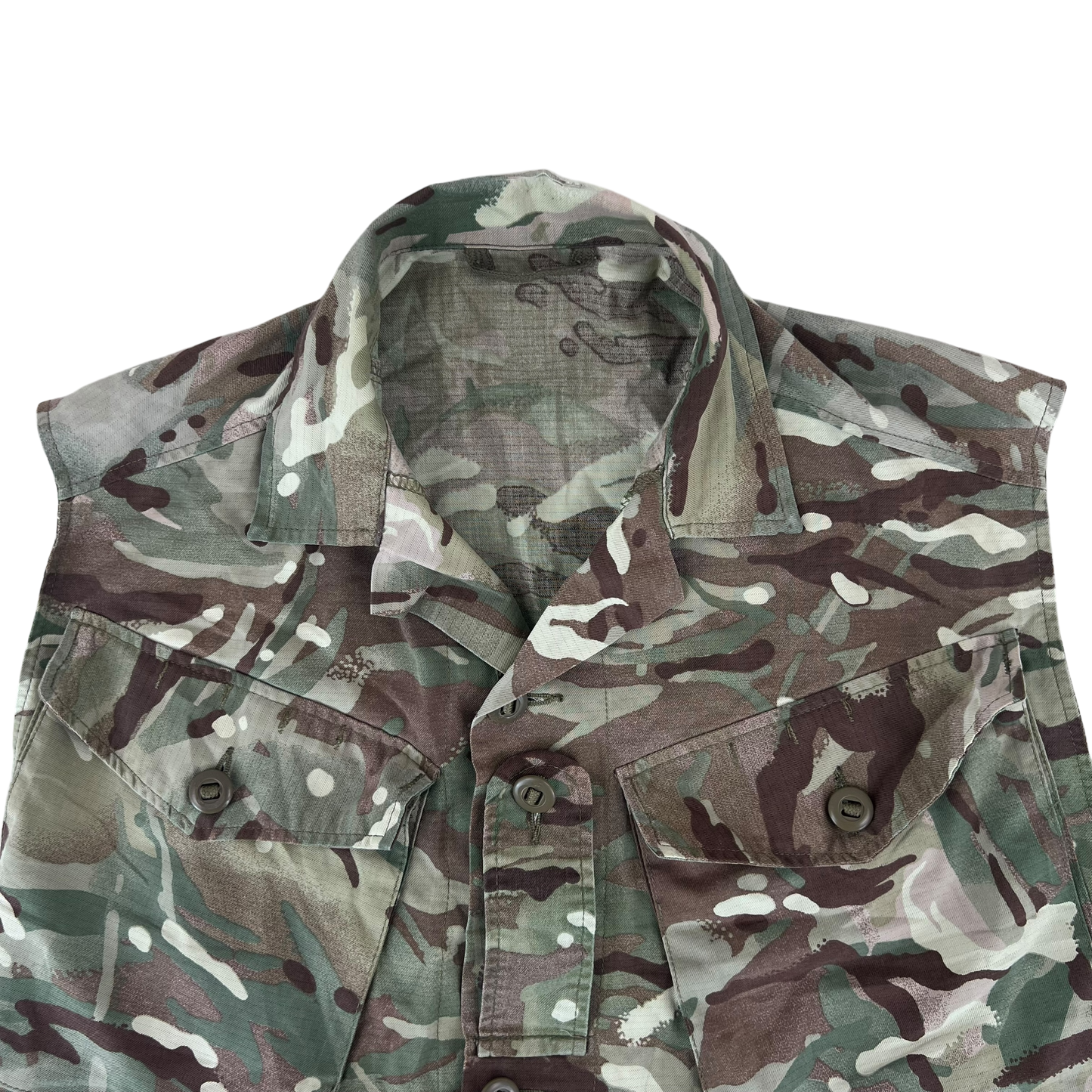 British Army MTP Camouflage Field Tailored Barracks Shirt / Vest - Small 160/88