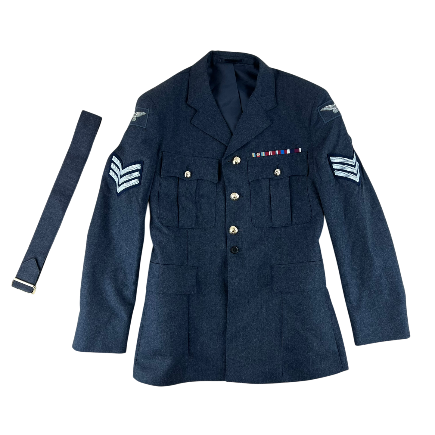 British Royal Air Force No. 1 Dress Jacket w/ Belt - Large 112R