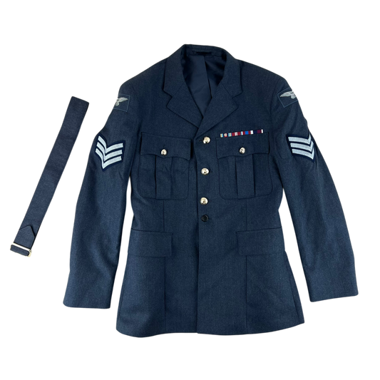 British Royal Air Force No. 1 Dress Jacket w/ Belt - Large 112R