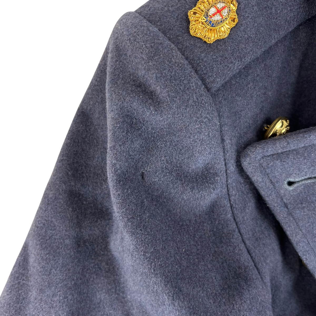 British Army Officer's Double Breasted Wool Greatcoat - Coldstream Guards - Medium