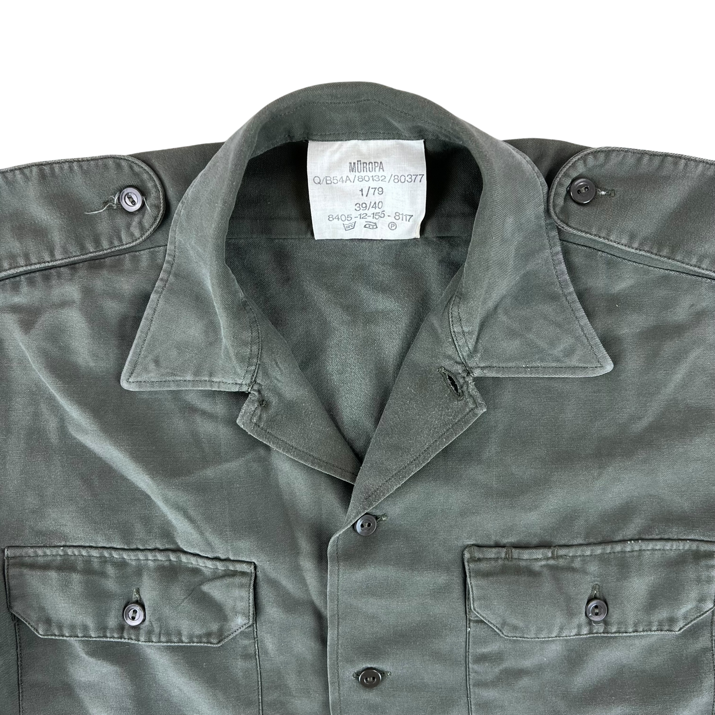 German Army Olive Drab Short Sleeve Field Shirt - Large
