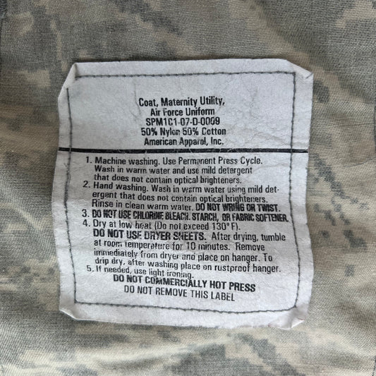 US Air Force Women's Digital Tiger Stripe Pixel Camouflage BDU Jacket - Small 6R