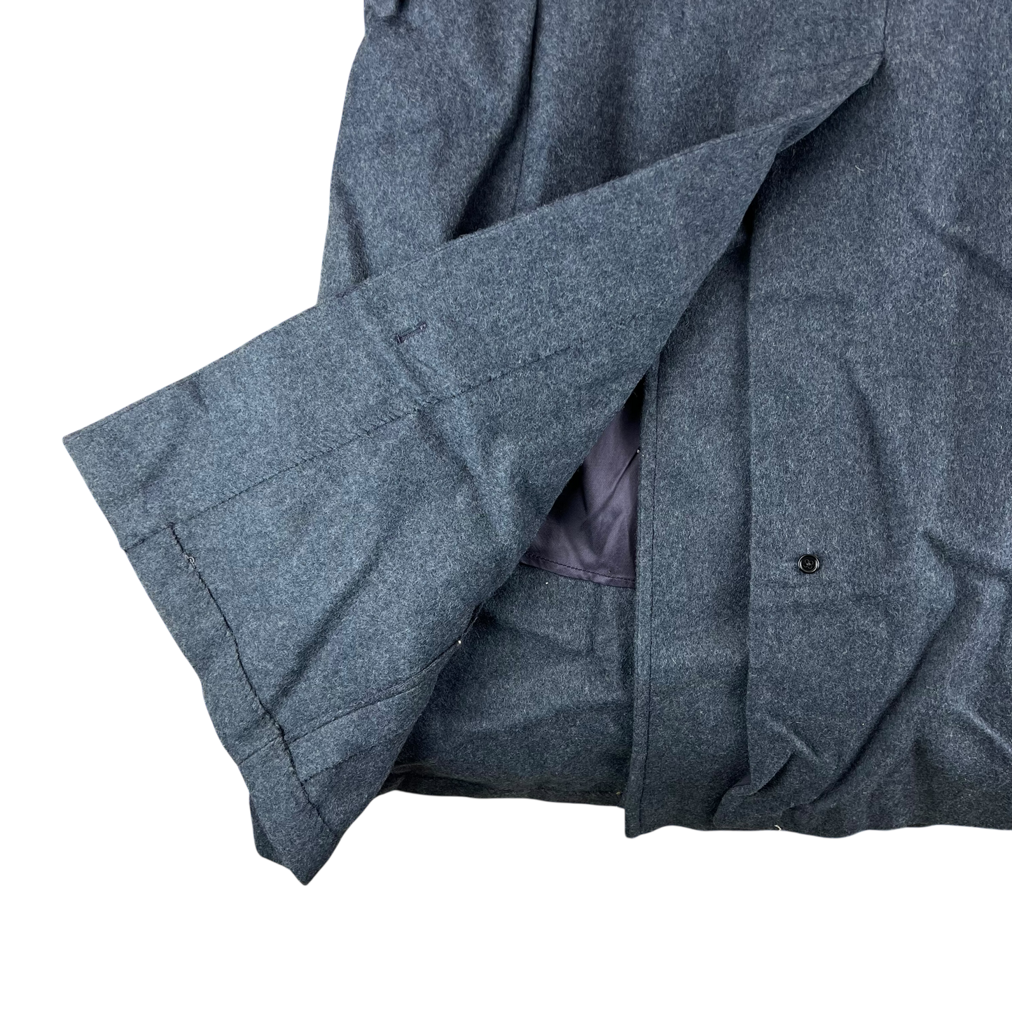 British RAF 60's WO Blue Grey Wool Greatcoat w/ Original Box - Large SIZE 12