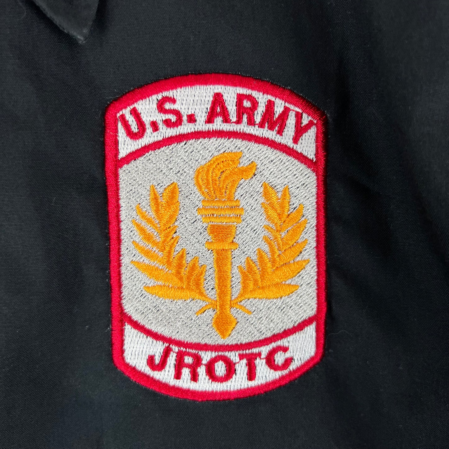 US Army Black Windbreaker Jacket - Medium S