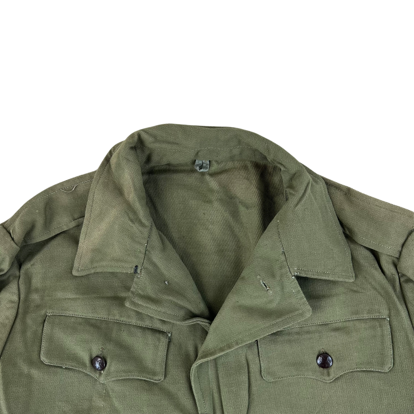 Bulgarian People's Army Olive Green Cossack Shirt - Medium