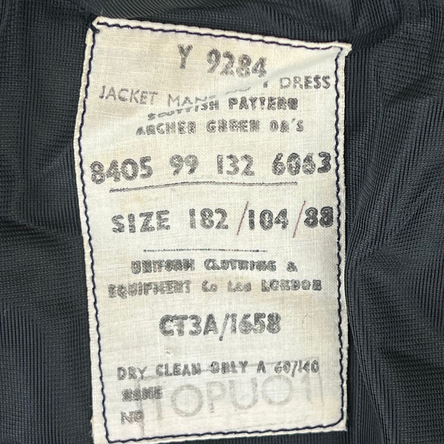 British Army Scottish No 1 Dress Piper's Jacket - Royal Regiment of Scotland - Medium 182/104