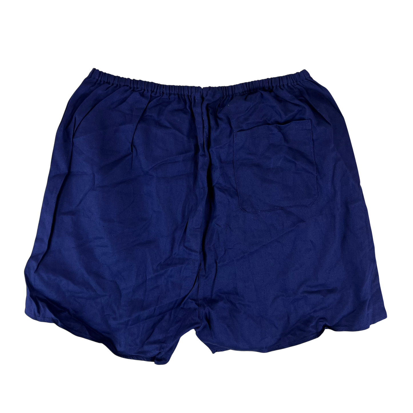 West German Army Cotton PT Navy Blue Swim Shorts - Small
