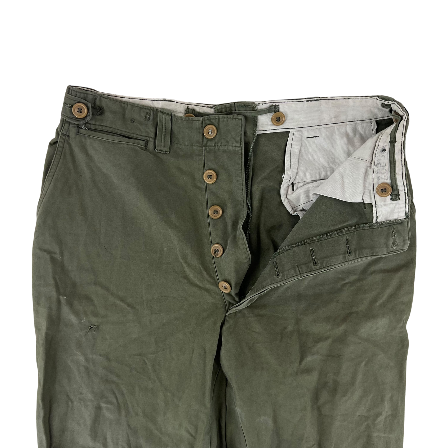 US Army M43 WW2 Olive Green Combat Trousers - W33 L30