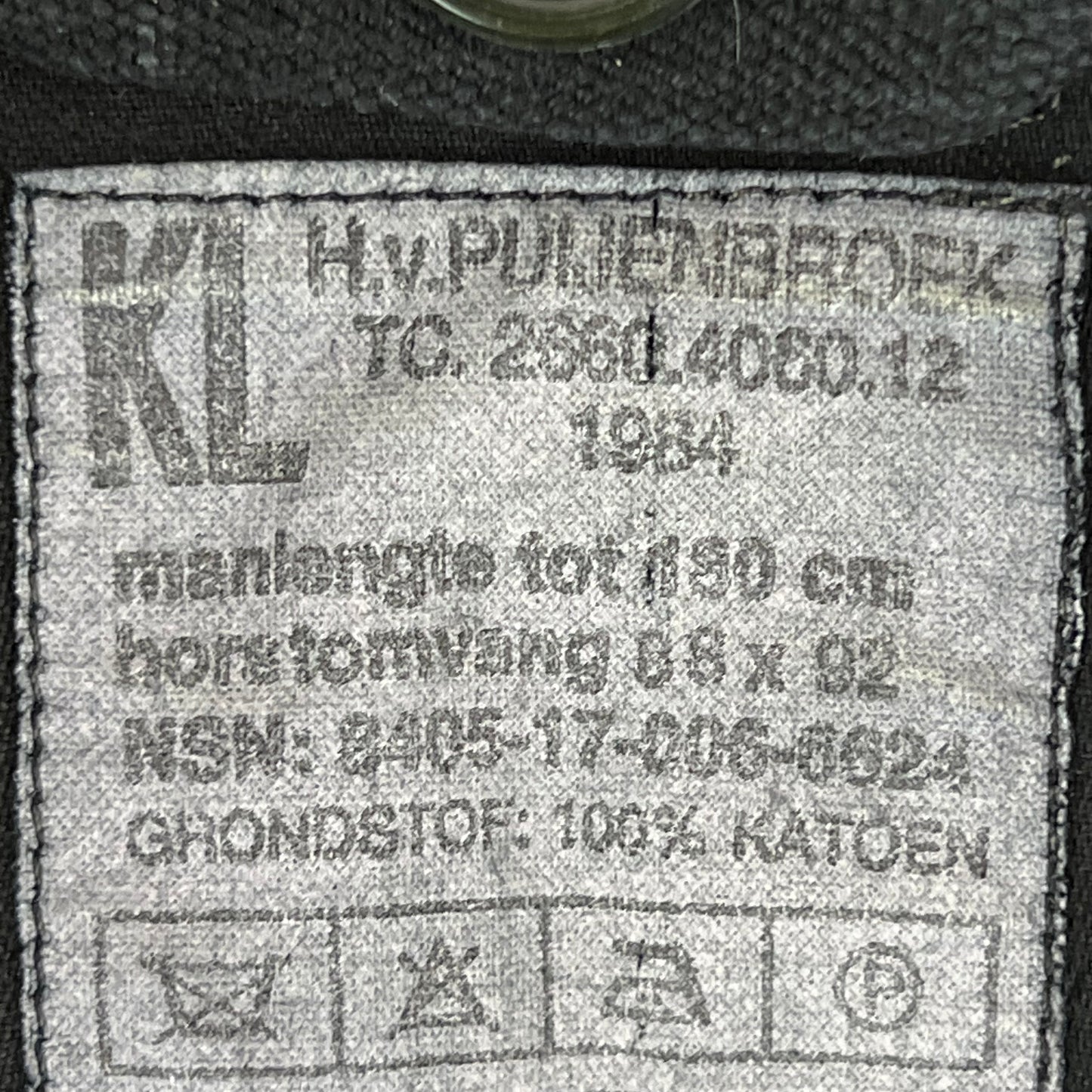 Dutch Army M78 Black Field Jacket - Medium