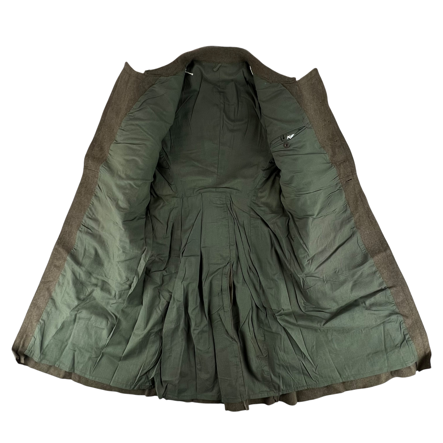 Bulgarian Army Khaki Wool Greatcoat - Medium