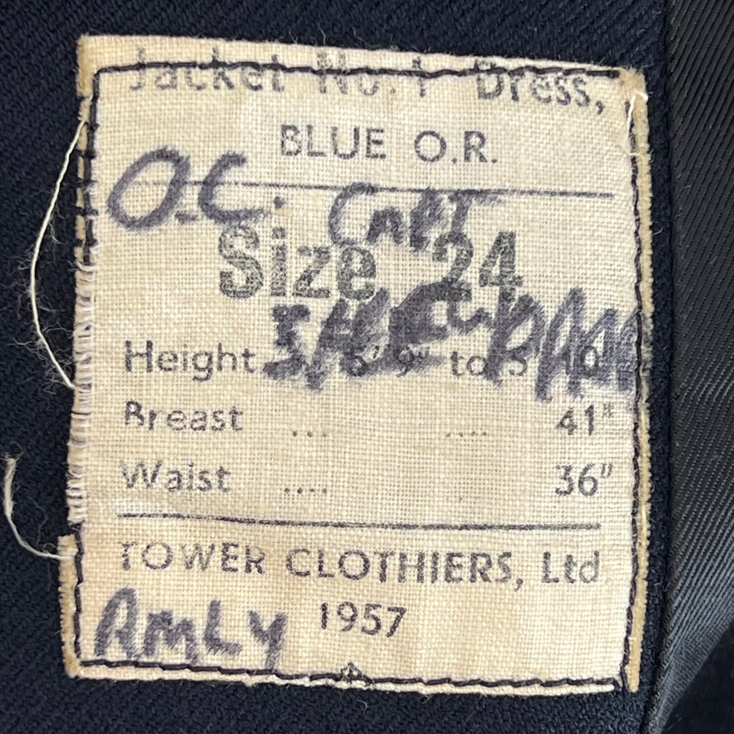 British Army 50s No. 1 Dress Jacket - Royal Mercian Regiment - Medium SIZE 24