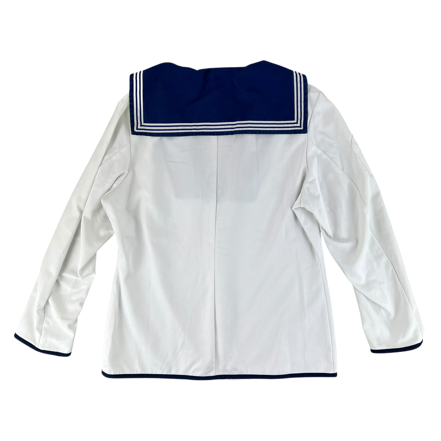 British Royal Navy Class II White Jumper Sailor's Top - Large 178/112