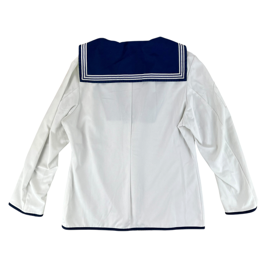 British Royal Navy Class II White Jumper Sailor's Top - Large 178/112