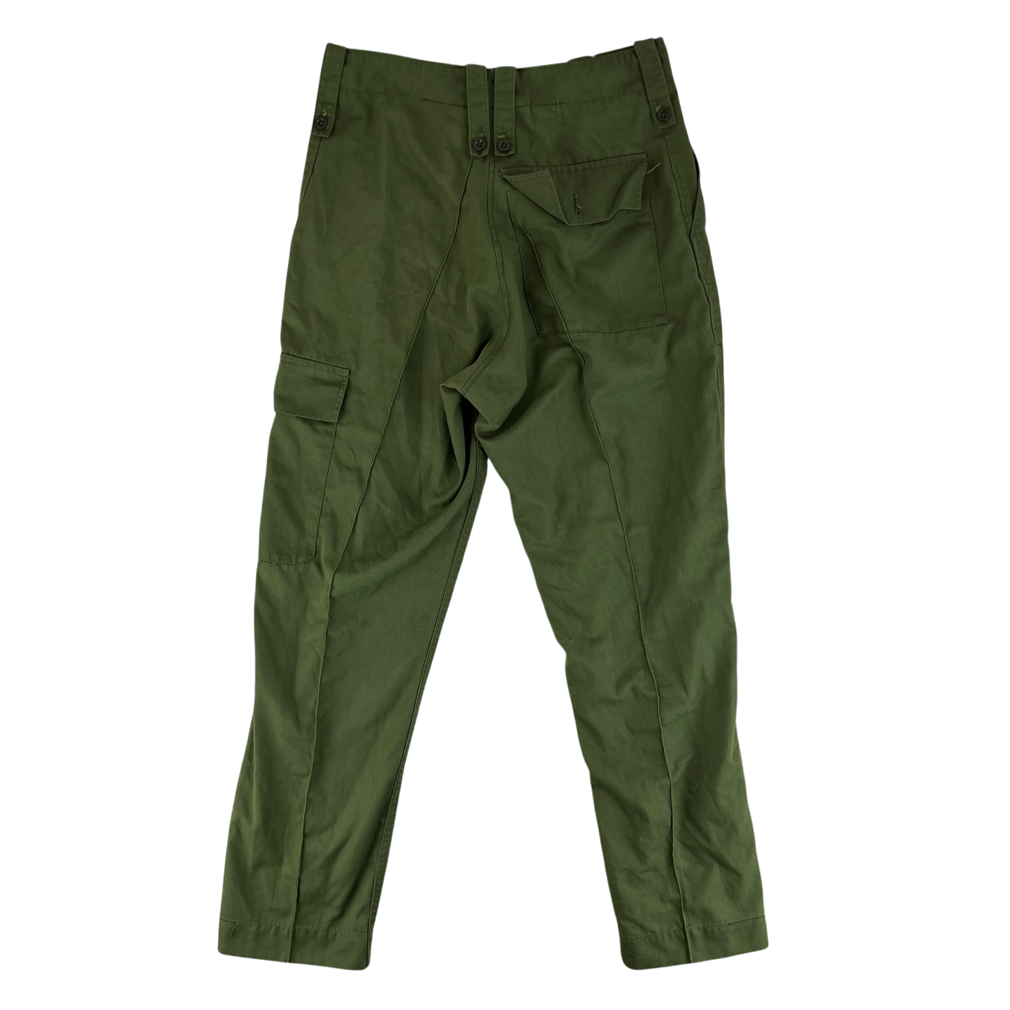 British Army Olive Green Fatigue Work Trousers - W31 L30