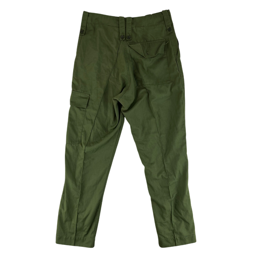 British Army Olive Green Fatigue Work Trousers - W31 L30