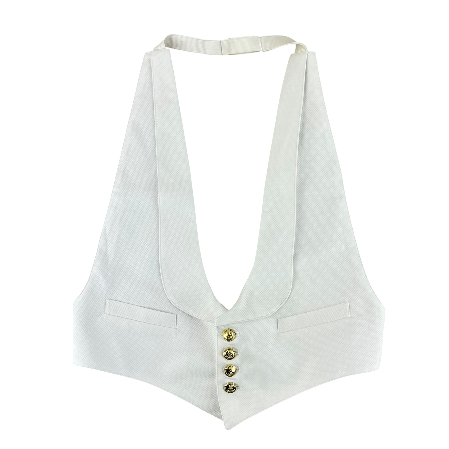 British Royal Navy & RM White Mess Dress Waistcoat -  Small / Medium