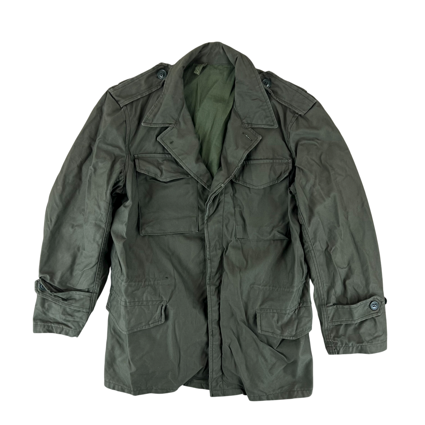 Greek Army M65 Olive Green Jacket - Medium