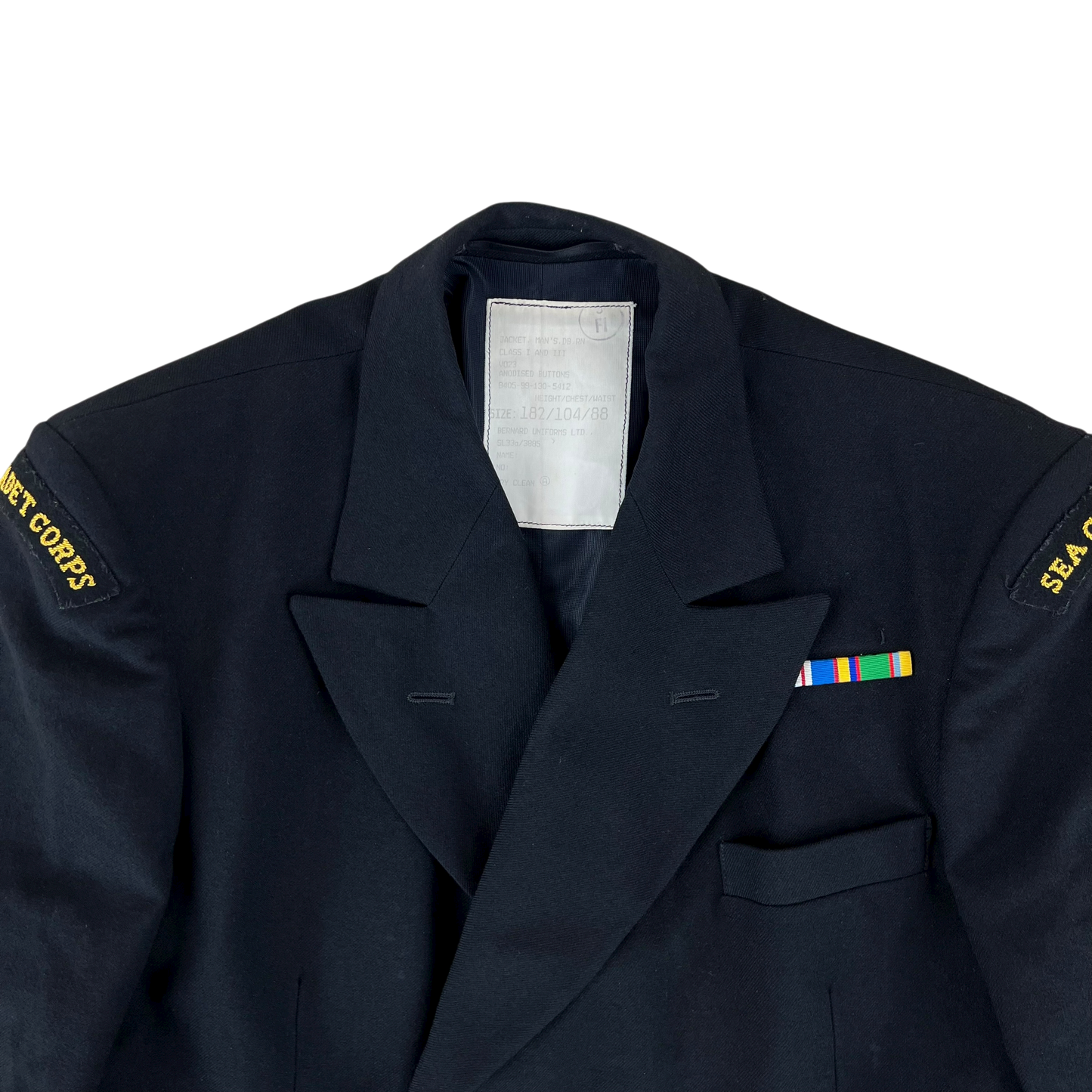 British Royal Navy DB Class I & III Dress Jacket Blazer - Large 182/104