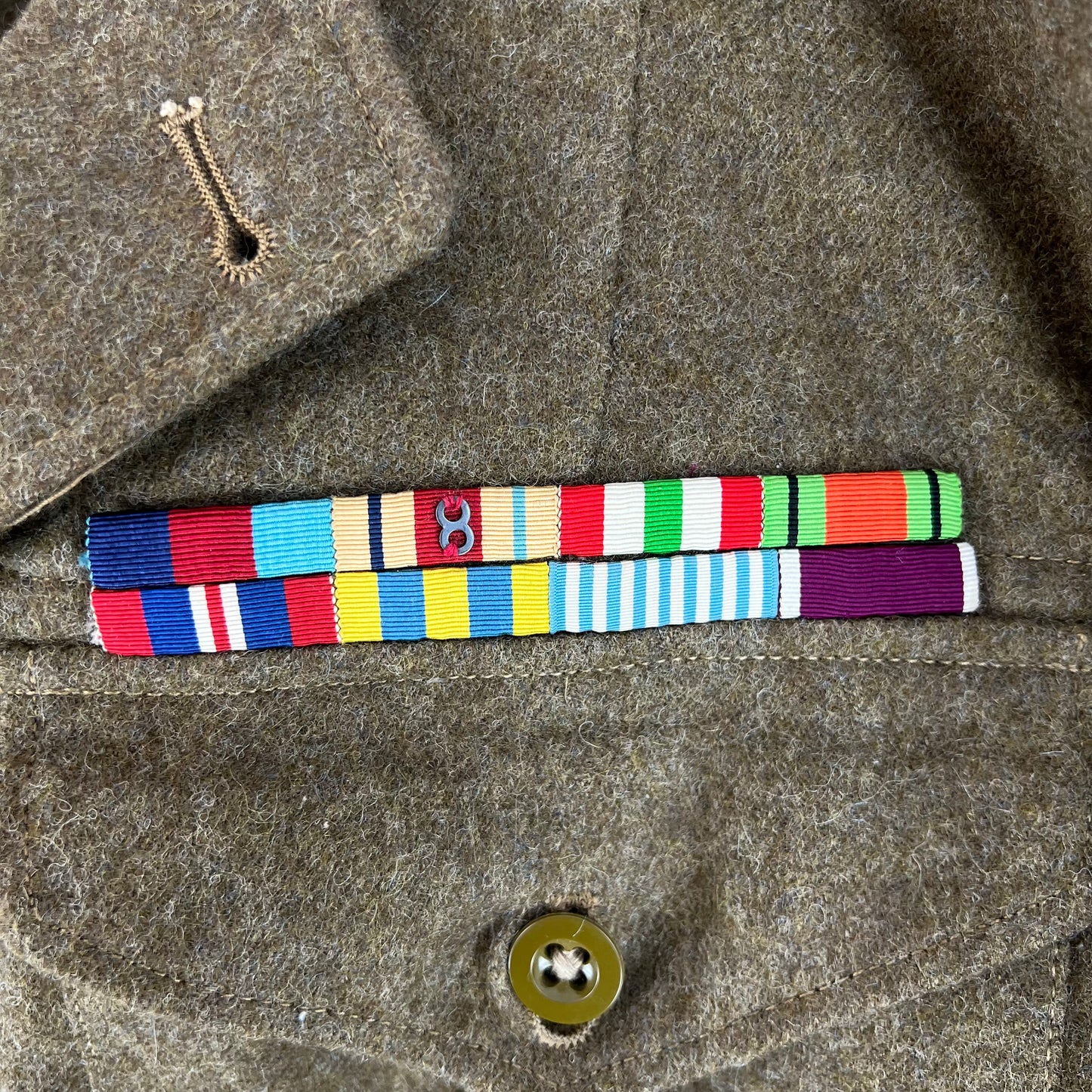 British Army 50s Khaki Ike 1949 Pattern Battle Dress Jacket - RAOC - Medium SIZE 10