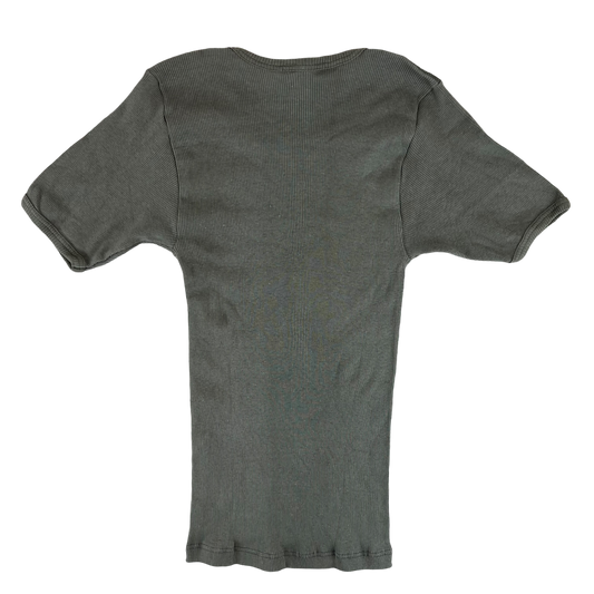 Austrian Army Ribbed Olive Brown T Shirt - XX Small