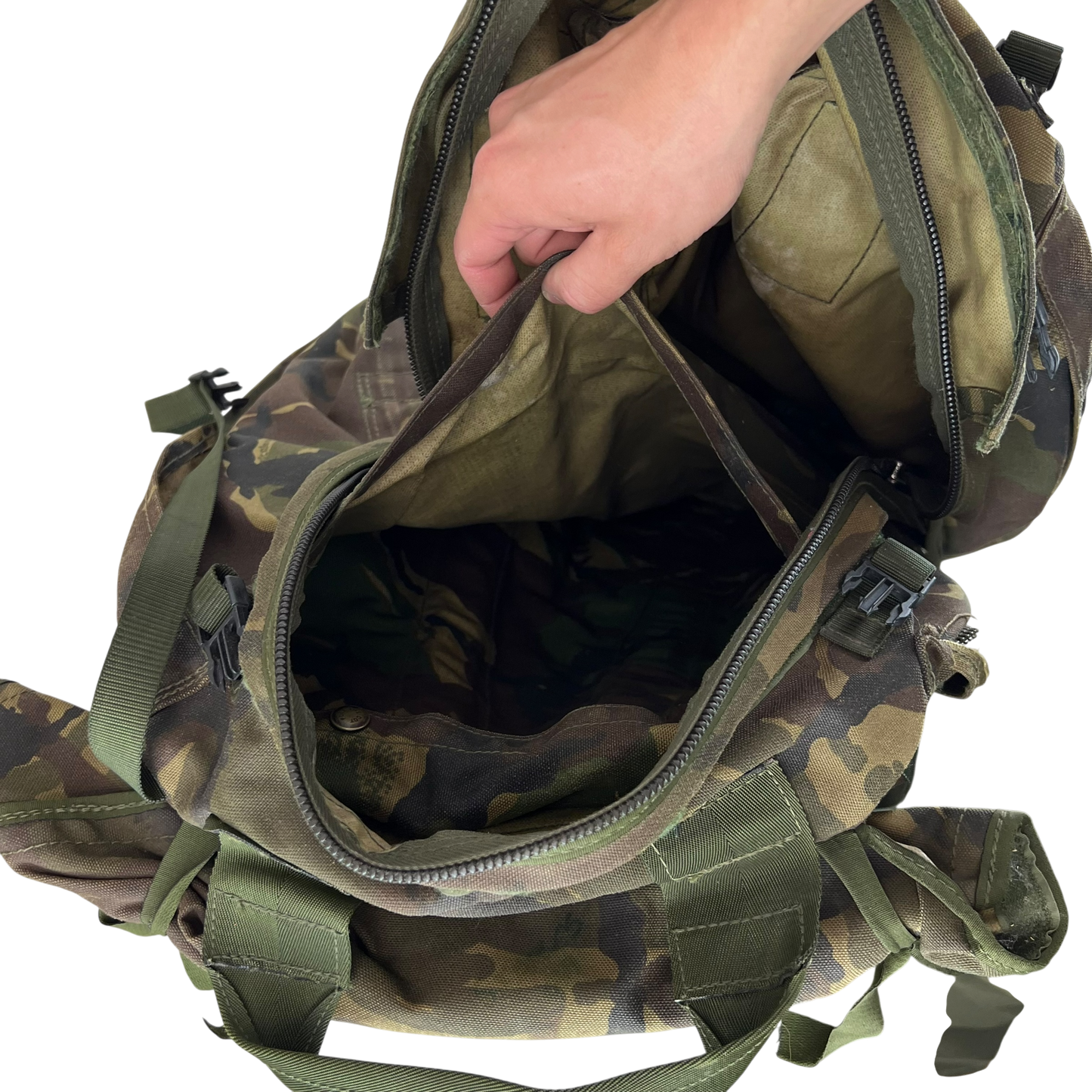 British Army S2000 DPM Woodland Camouflage 100L Short Convulted Rucksack