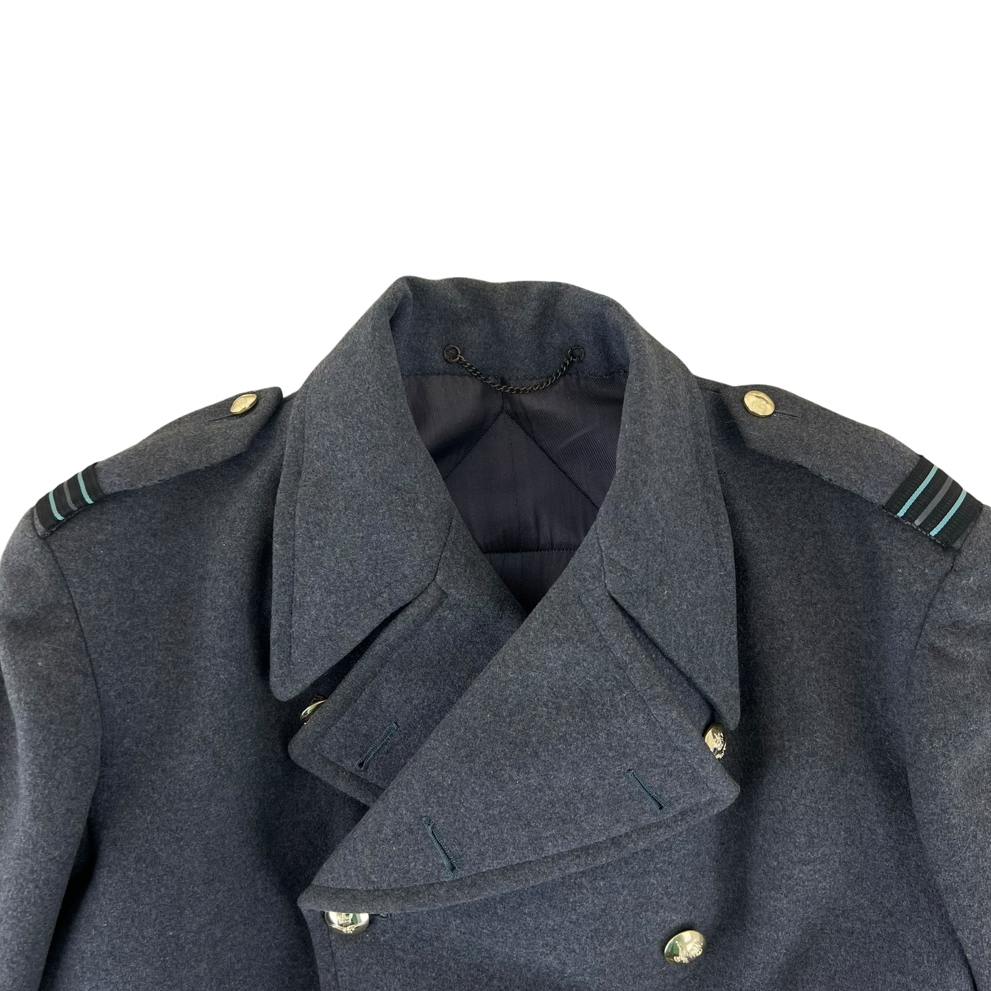British RAF 40s Wool Greatcoat - Large
