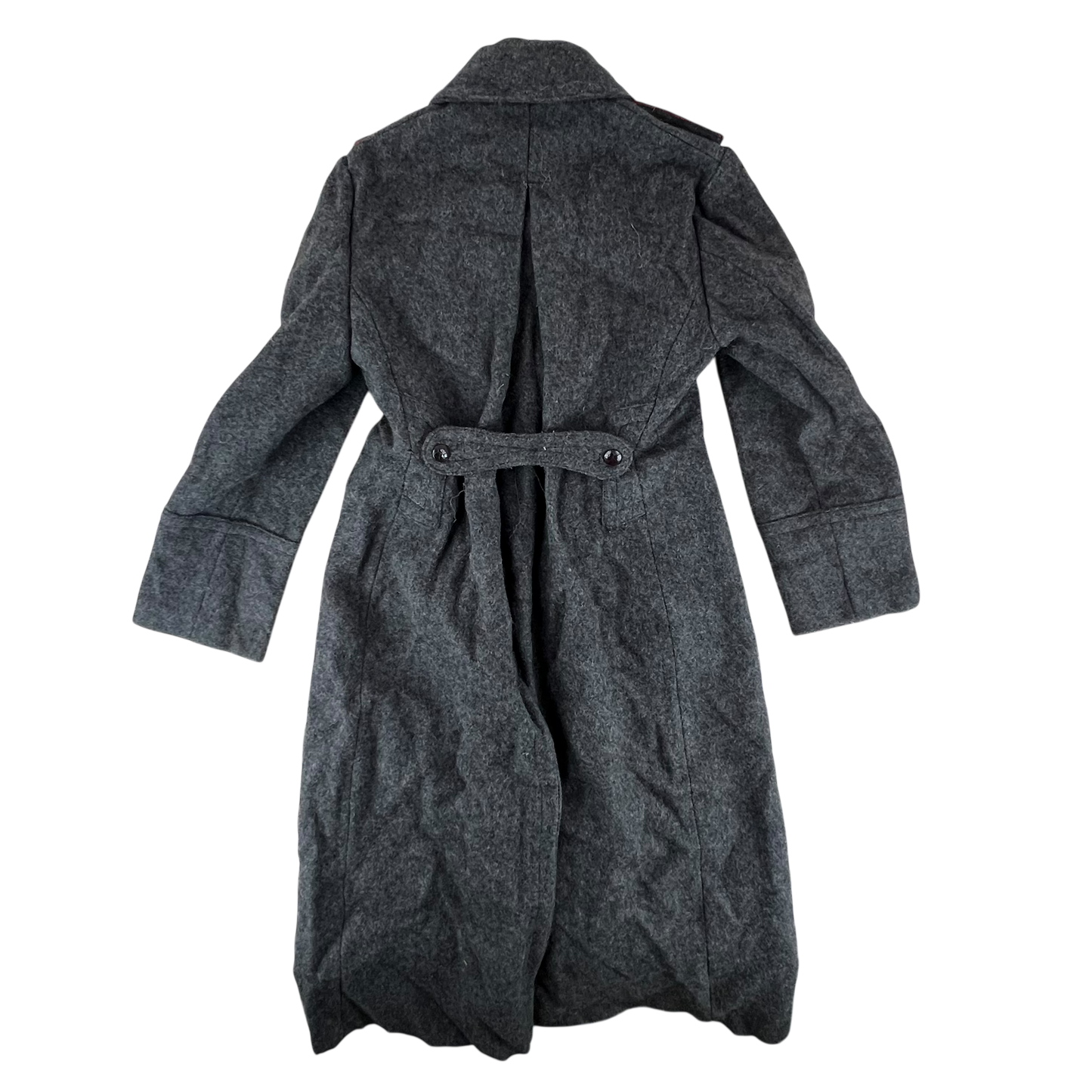 Bulgarian People's Army 50s Grey Wool Greatcoat - Medium