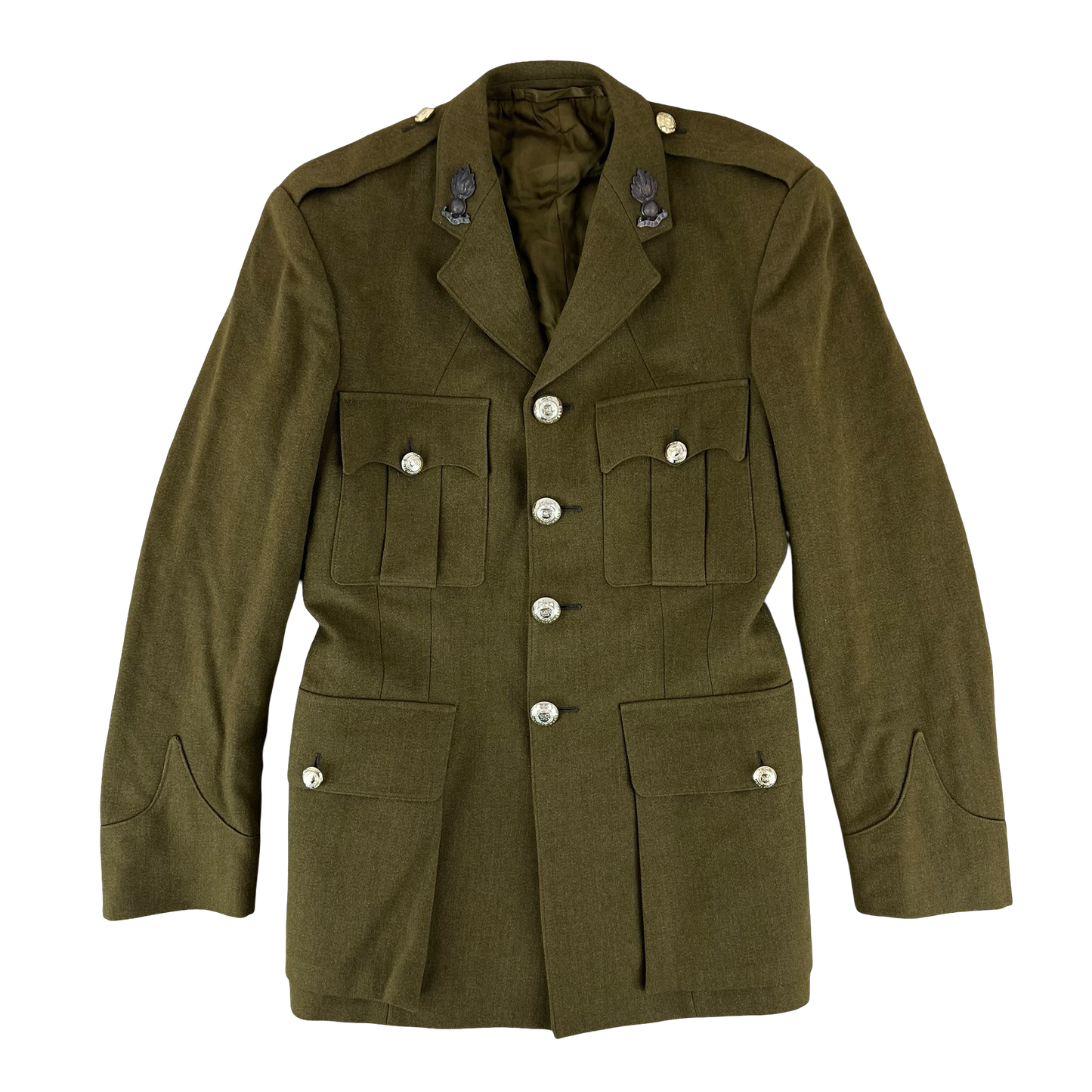 British Army 1980 Pattern No. 2 Olive Green Dress Jacket - Royal Engineers - Medium