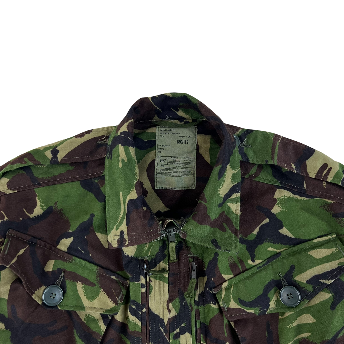British Army 84 Pattern Woodland DPM Camo Combat Smock - Large 180/112