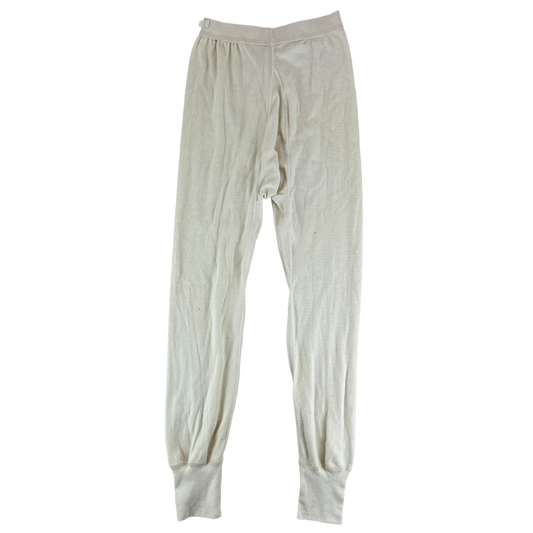 US Army Vintage Cream Long Johns - Small