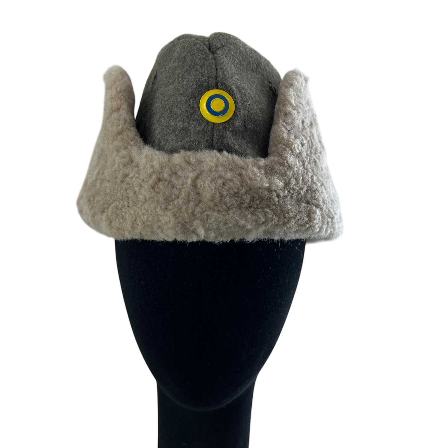 Swedish Army WW2 M43 Wool Ushanka Cap - Small 56cm