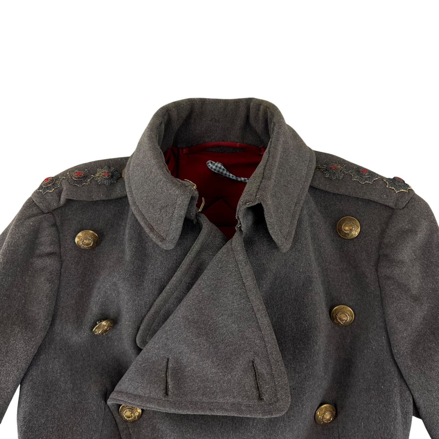 British Army 30s Footguards Officer's Double Breasted Wool Greatcoat - Coldstream Guards - Small