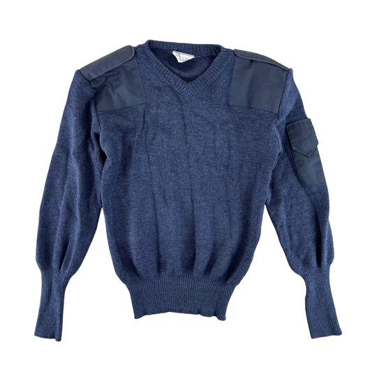 British RAF Wool V Neck Pullover Jersey Jumper - Medium 94cm