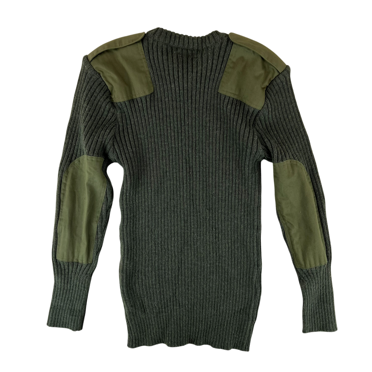 British Army Olive Green Pullover Jumper - Large 106cm