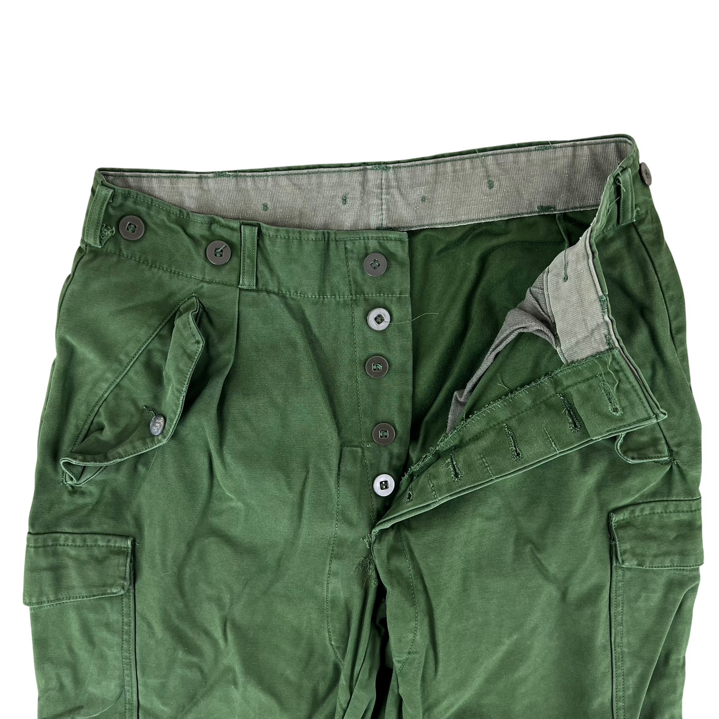 Swedish Army M59 Green Combat Trousers - W31 L29.5