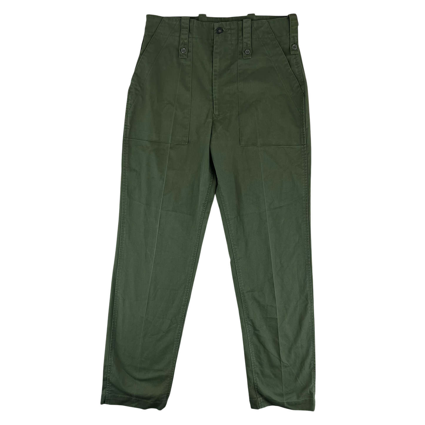 British Army Olive Green Fatigue Work Trousers - W34 L32