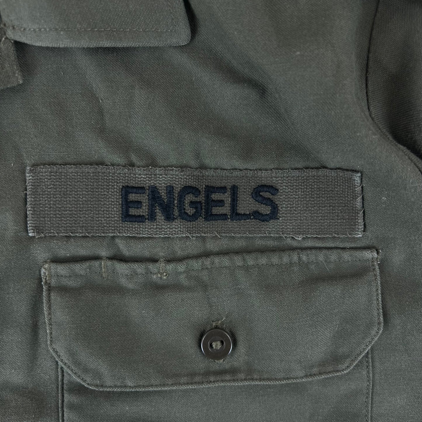 German Army Olive Green Long Sleeve Field Shirt - Large GrNr4