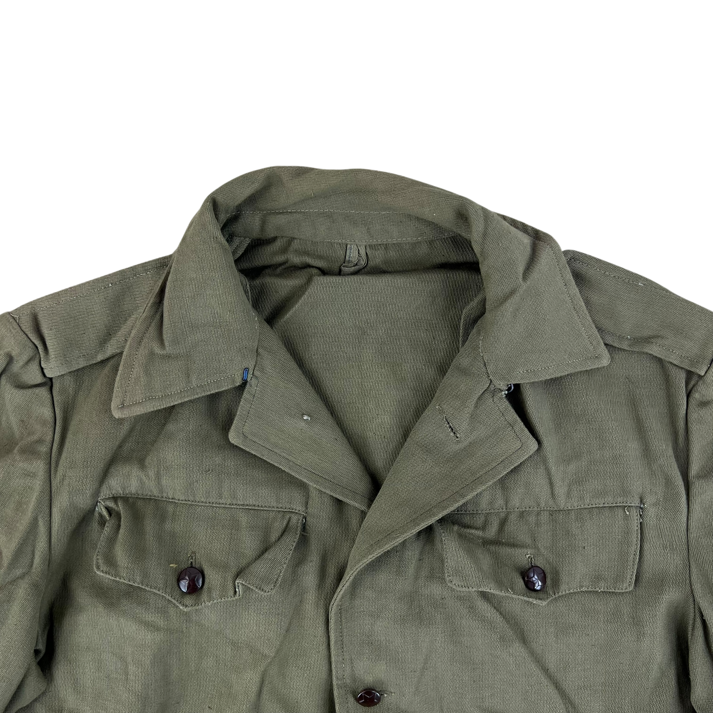 Bulgarian People's Army Olive Green Cossack Shirt - Medium