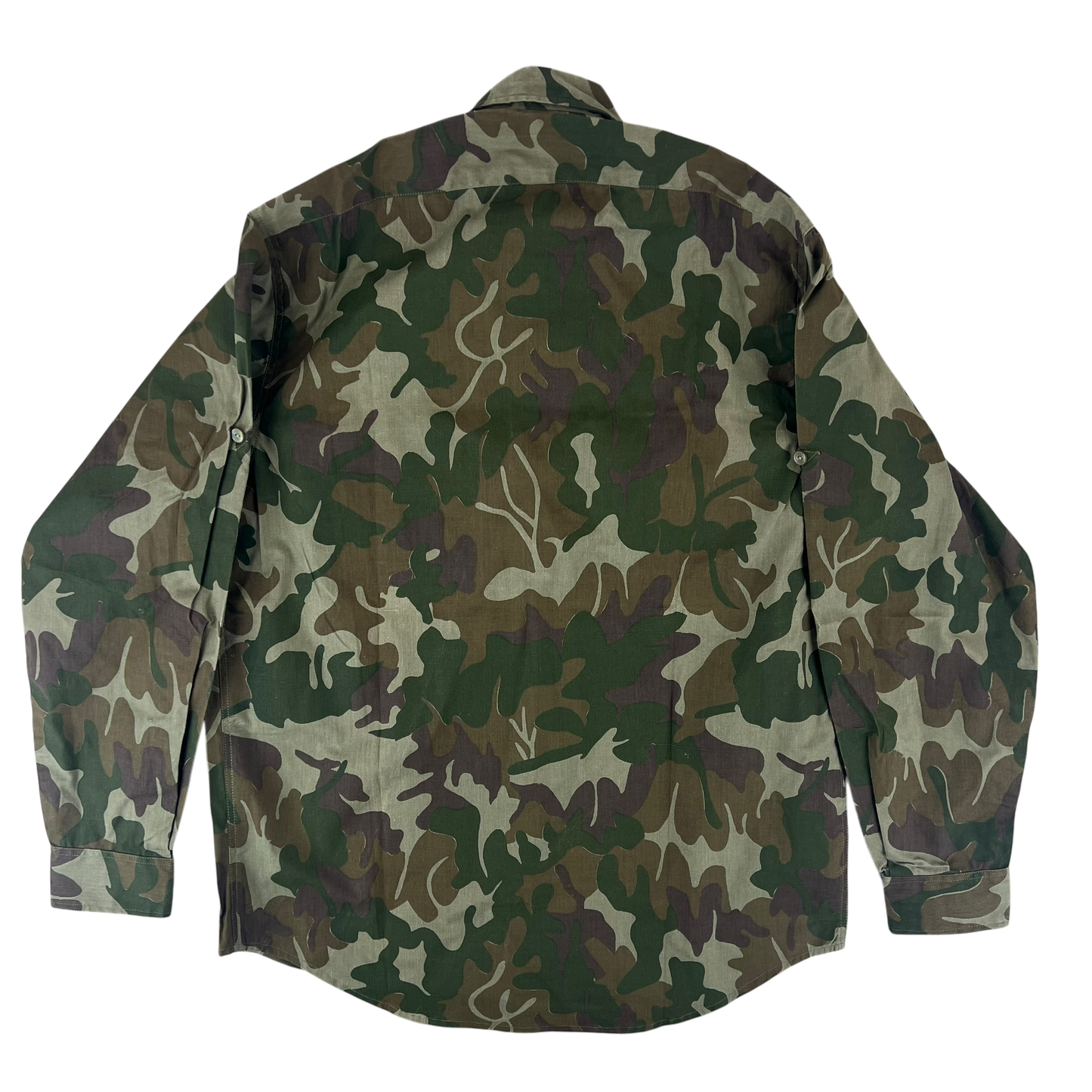 Romanian Army M1990 "Leaf" Camouflage Long Sleeve Shirt - Large