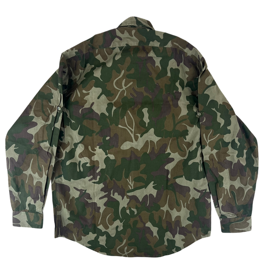 Romanian Army M1990 "Leaf" Camouflage Long Sleeve Shirt - Large
