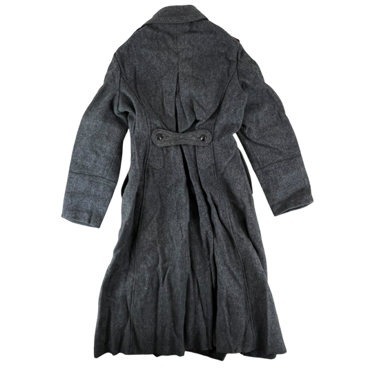 Bulgarian People's Army 50s Grey Wool Greatcoat - Small