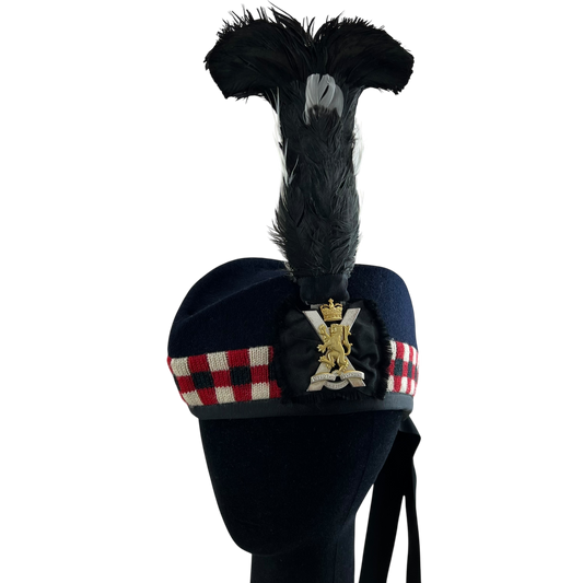 British Army Glengarry w/ Badge & Plume - Royal Regiment of Scotland - X Small 54cm