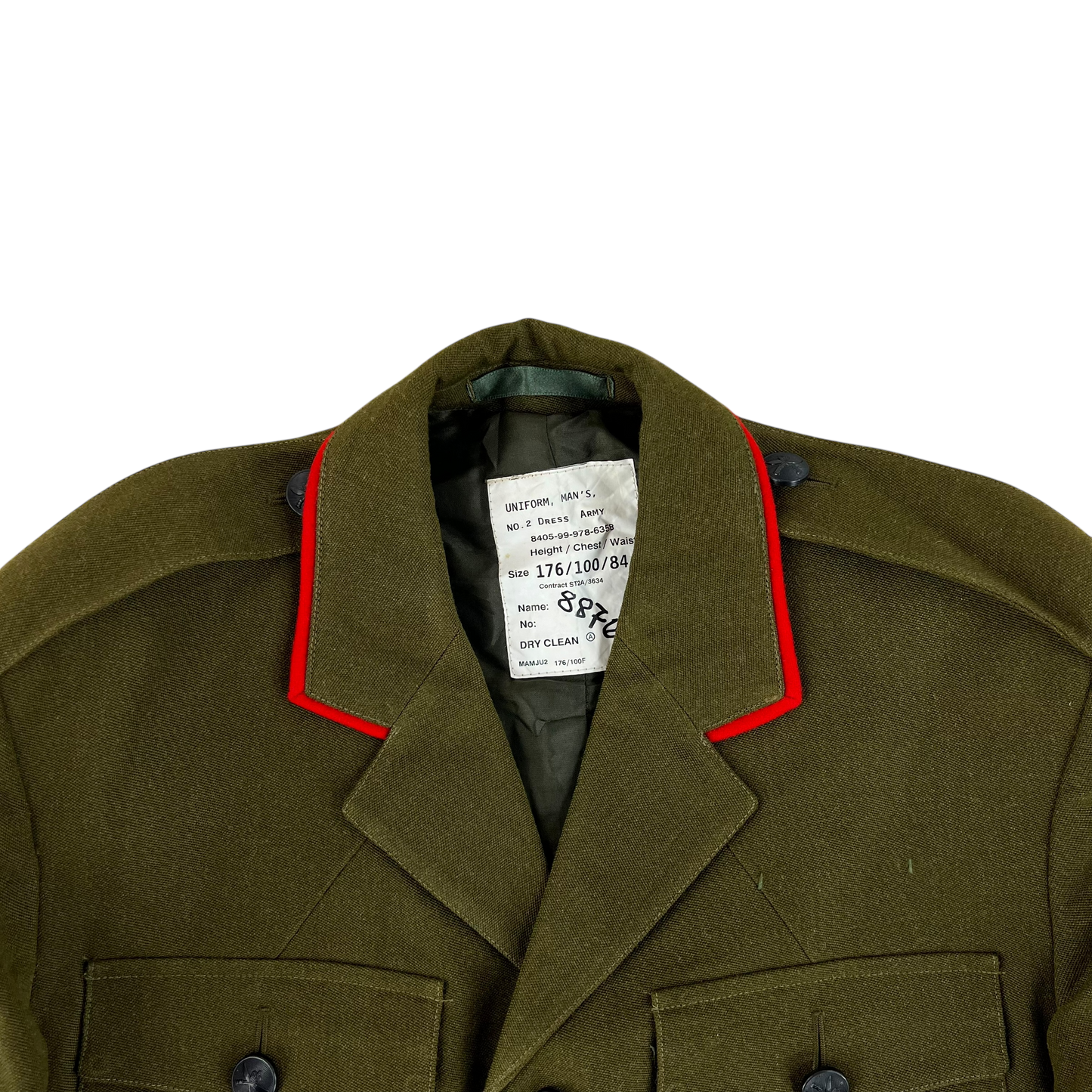 British Army Old Pattern No. 2 Olive Green Dress Jacket - Gurkha Rifles - Medium 176/100