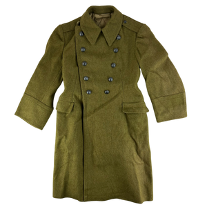 Romanian People's Army 60's Khaki Wool Greatcoat - Medium