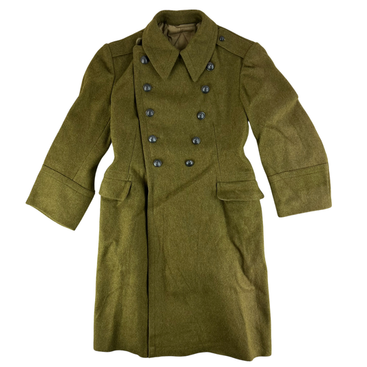 Romanian People's Army 60's Khaki Wool Greatcoat - Medium