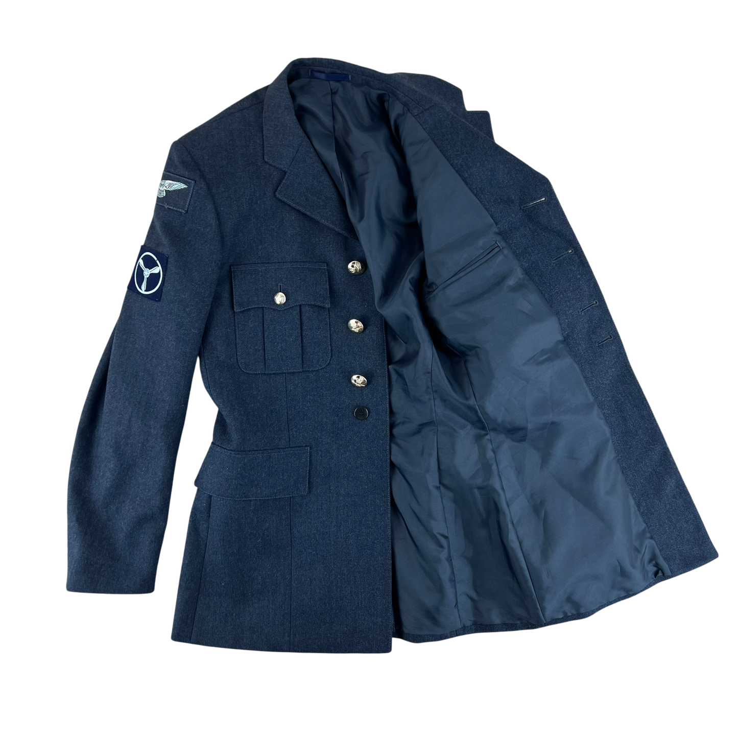 British Royal Air Force No. 1 Dress Jacket w/ Belt - Medium 92R