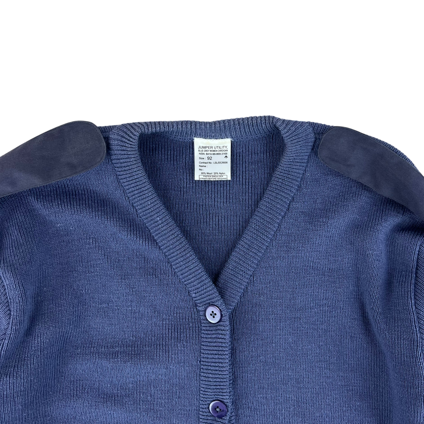 British RAF Women's Blue Grey Cardigan - Medium 92cm