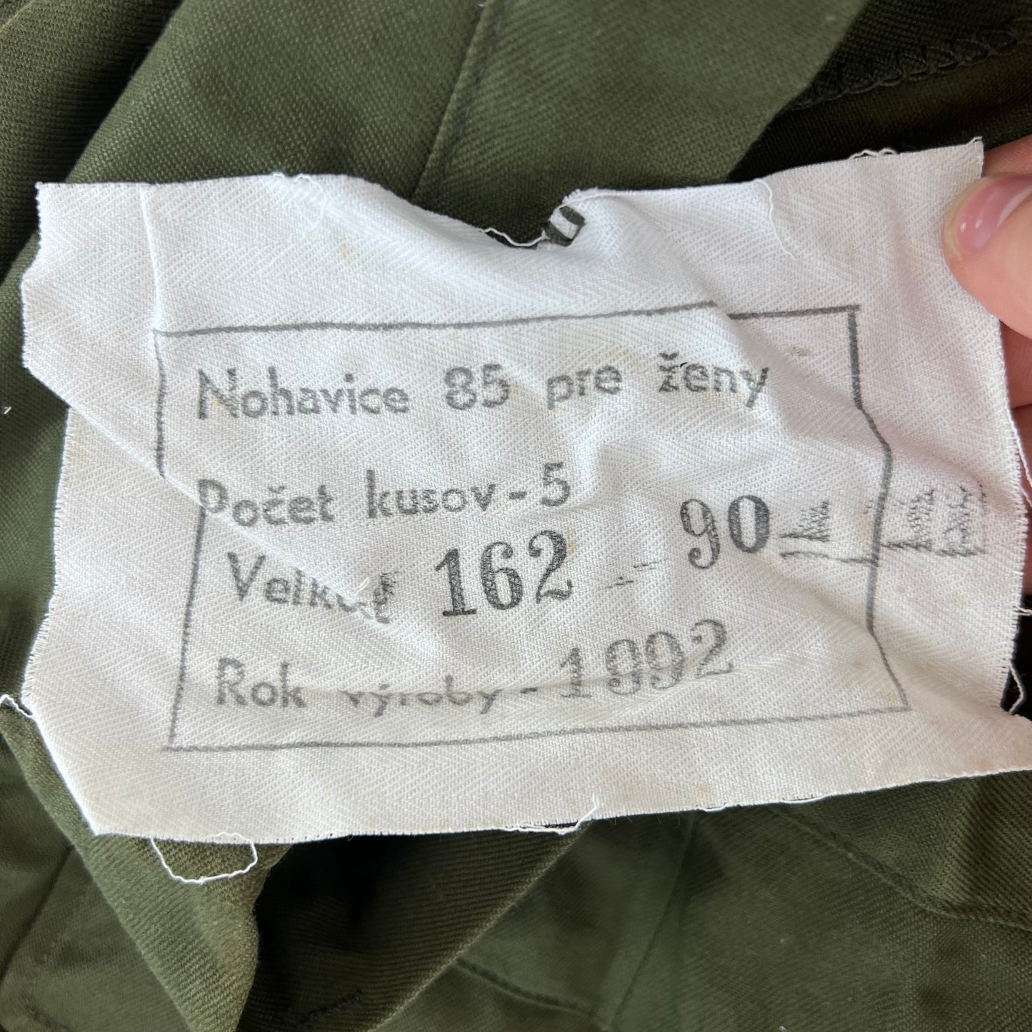 Czechoslovak Army M85 Women's Olive Green Trousers - W28 L30.5